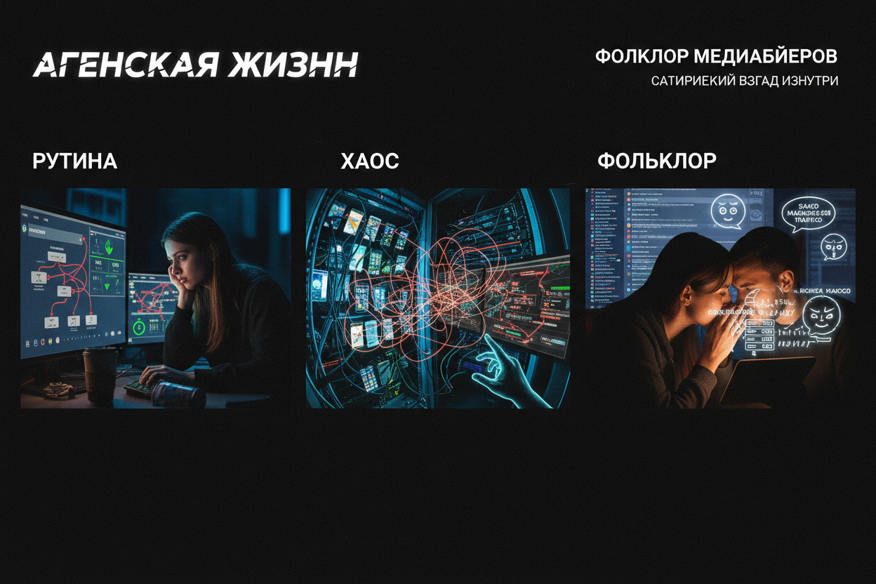 Агентская жизнь и фольклор медиабаеров: сатирический взгляд изнутри
