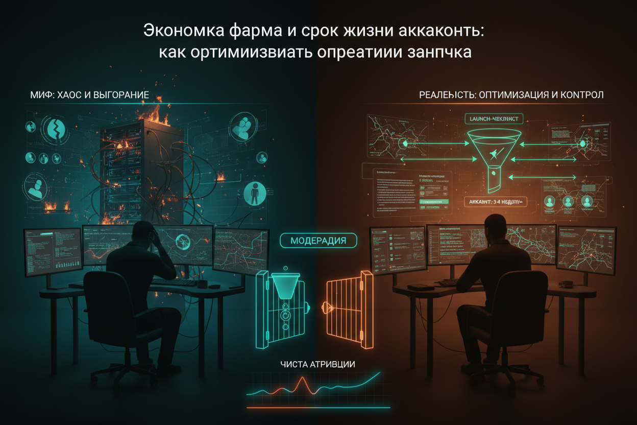 Экономика фарма и срок жизни аккаунтов: как оптимизировать операции запуска