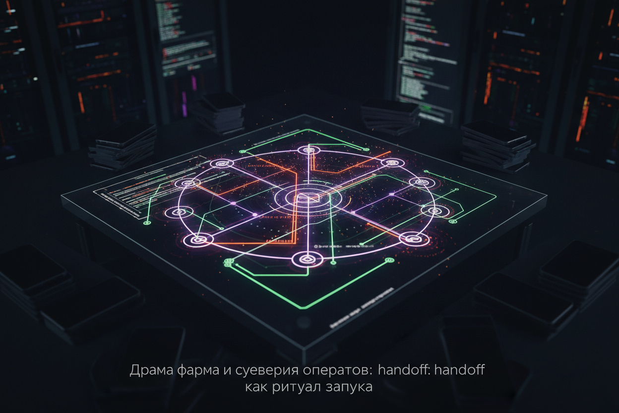 Драма фарма и суеверия операторов: handoff как ритуал запуска