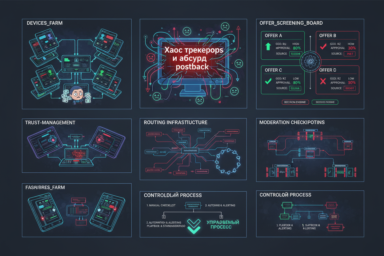 Хаос трекеров и абсурд postback-ошибок: операционная пародия для операторов