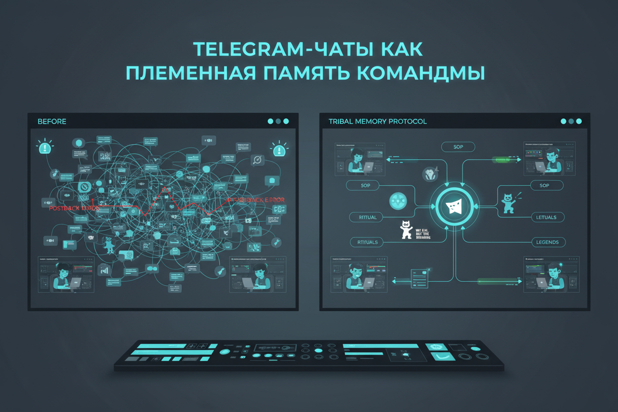 Telegram-чаты как племенная память команды: набросок командной мифологии