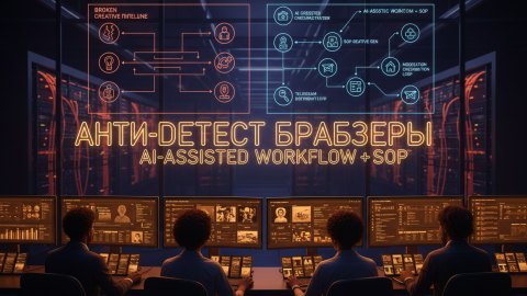 Anti-detect браузеры, роли команды и SOP: операционный playbook для in-house AI-assisted workflow