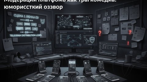 Модерация платформ как трагикомедия: юмористический обзор